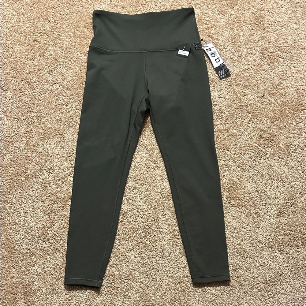 Zobha Women’s Dark Green Leggings NWT